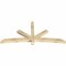 Ekena Millwork Alberta Rough Sawn Timber Gable Bracket, Douglas Fir, 84"W x 38"H x 4"D x 4"F, 11/12 Pitch GBW084X38X0404ALB00RDF - alternate 4